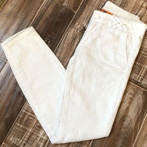 Tory Burch size 26 white skinny pants jeans